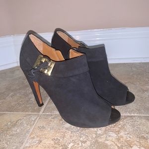 Arezzo Suede Black Booties